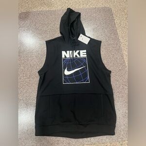 Nike Dri-Fit Sleeveless Graphic Training Hoodie - size large NWT